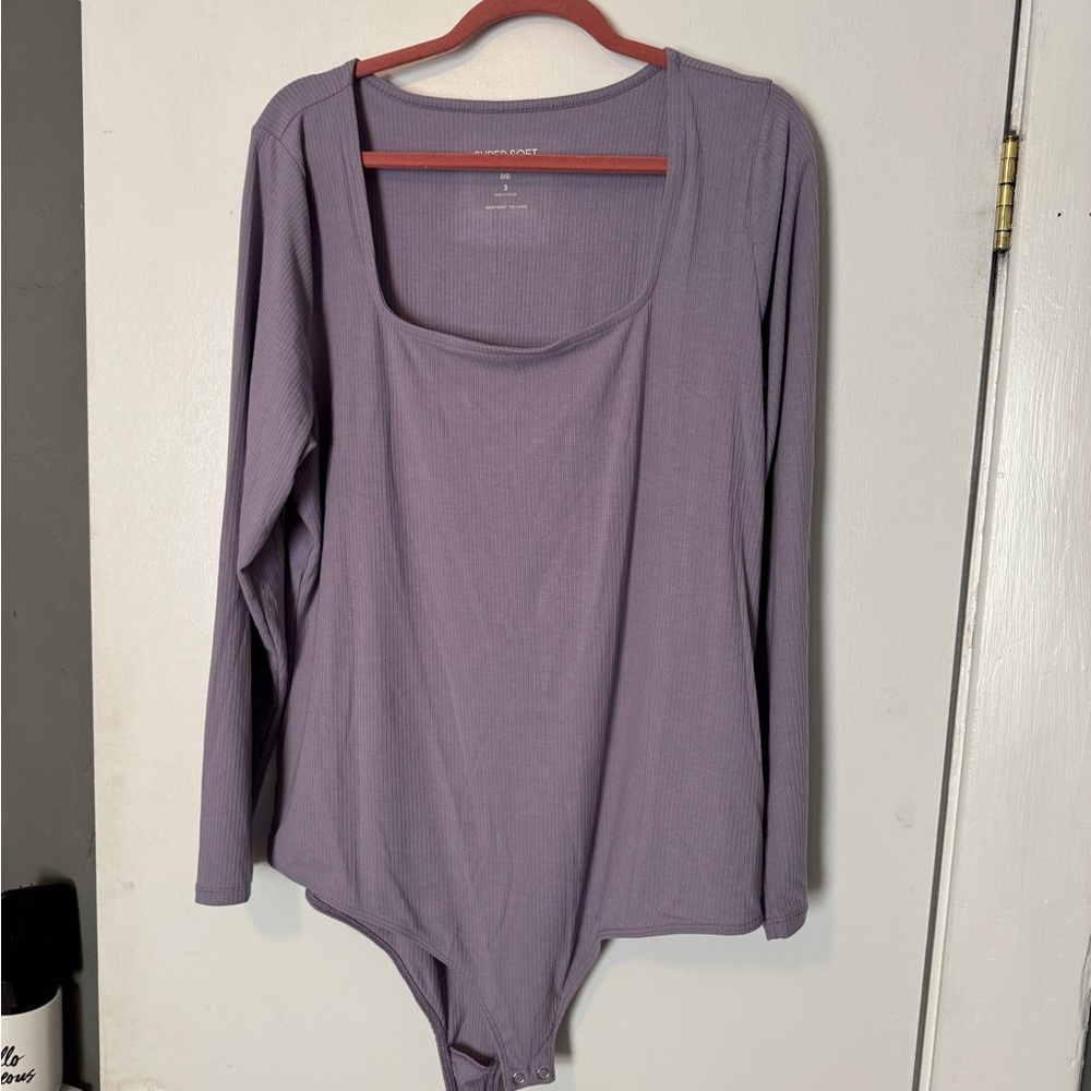 Torrid Purple Long Sleeve Bodysuit
